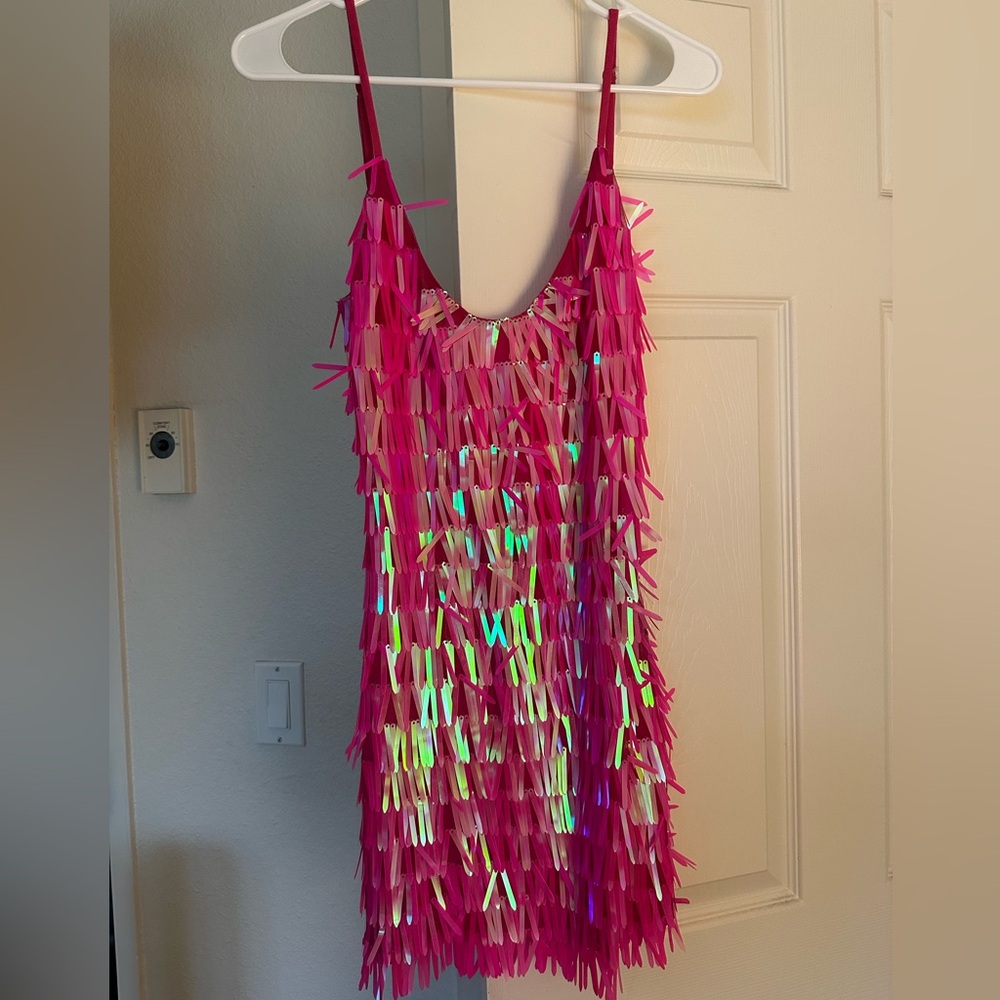 Pink White Fox Dress